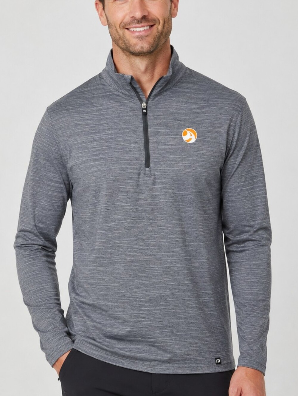 TravisMathew Crestview 1/4 Zip Pullover Men’s XL Gray Heather Golf Performance